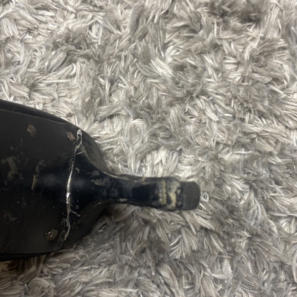 Roger Vivier Black Satin Floral crystal strass sling back heels 38 - Picture 7 of 13